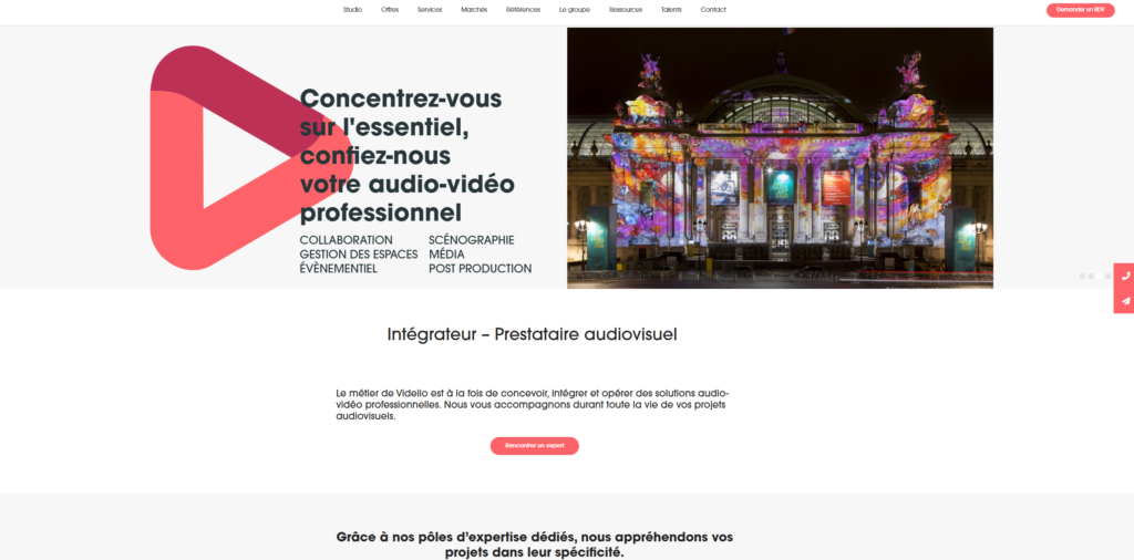 Vidélio, intégrateur audiovisuel expérimenté & efficace